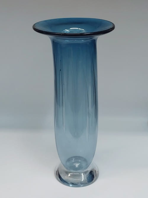 Click to view detail for DB-629  Vase - steel blue tower $295